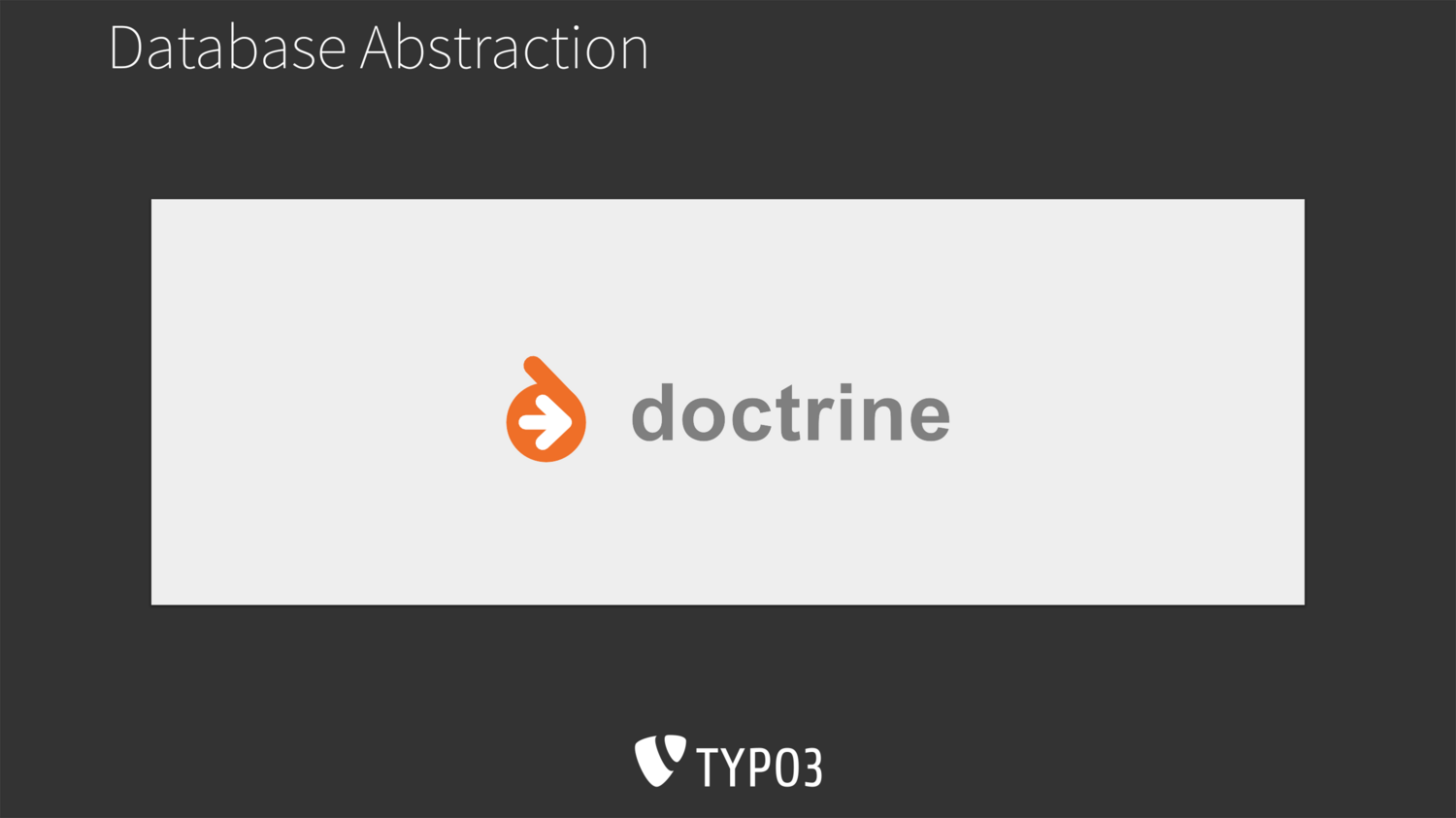 Database abstraction - Doctrine