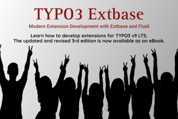 Happy people embracing the 3rd edition of the TYPO3 Extbase book